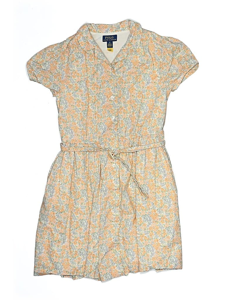 Pre-owned Polo By Ralph Lauren Kids' Dress In Yellow