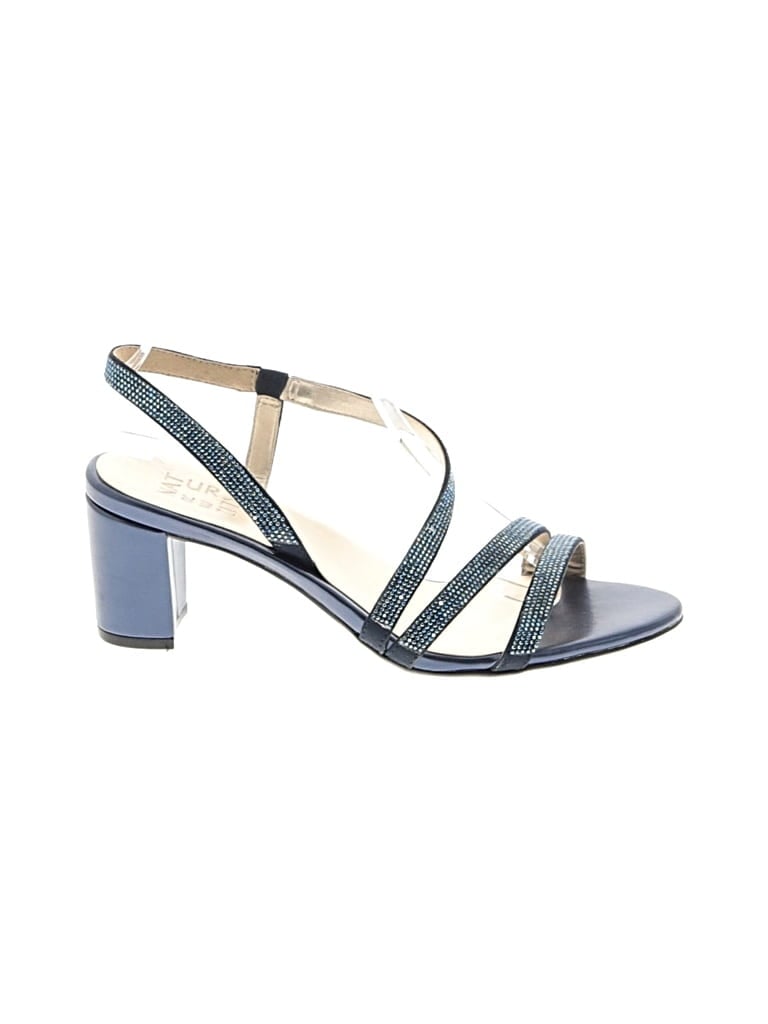 Pre-owned Naturalizer Sandals In Blue