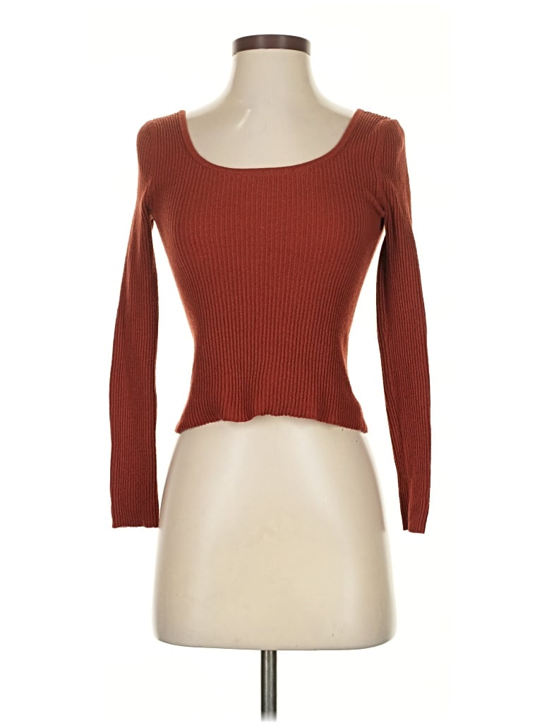 Pre-owned American Eagle Outfitters Cardigan Sweater In Red