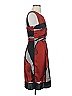 Max and Cleo 100% Polyester Graphic Red Cocktail Dress Size 2 - photo 4