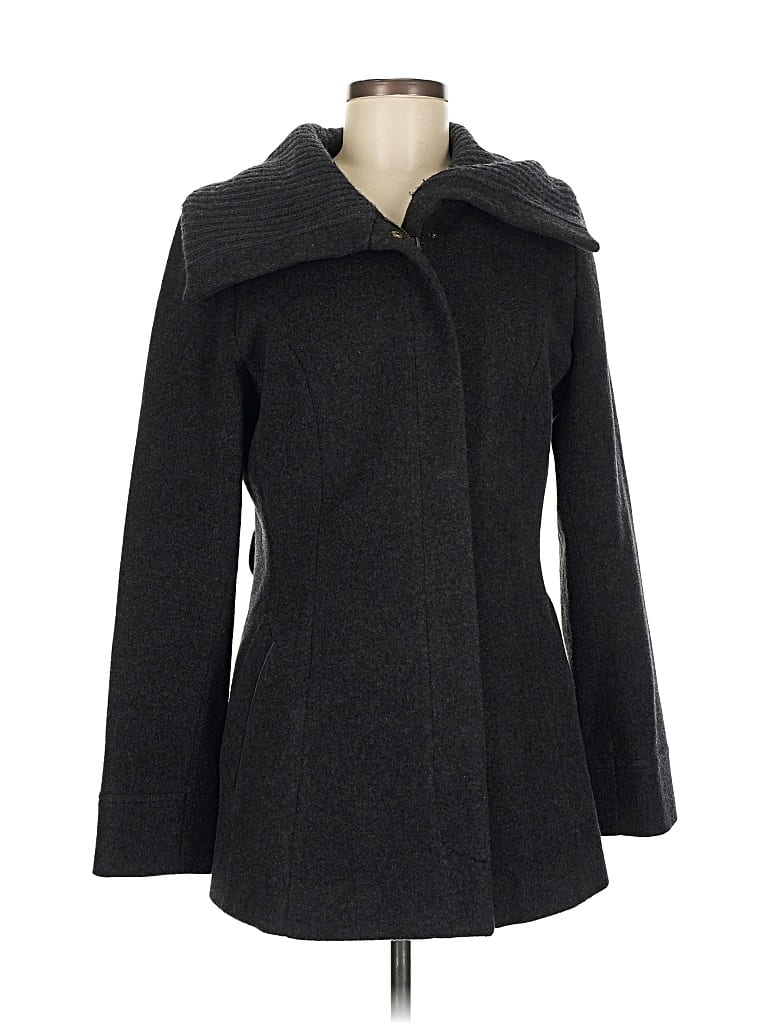 Pre-owned Cole Haan Wool Coat In Gray
