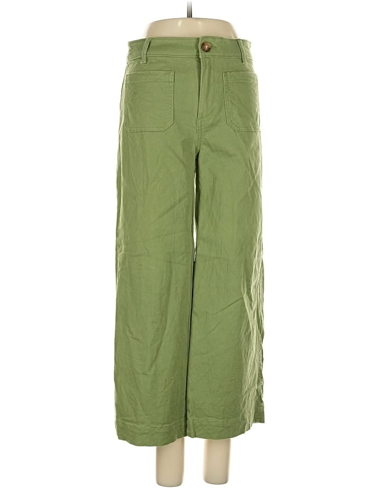 Pre-owned Ann Taylor Loft Khaki Pant In Green