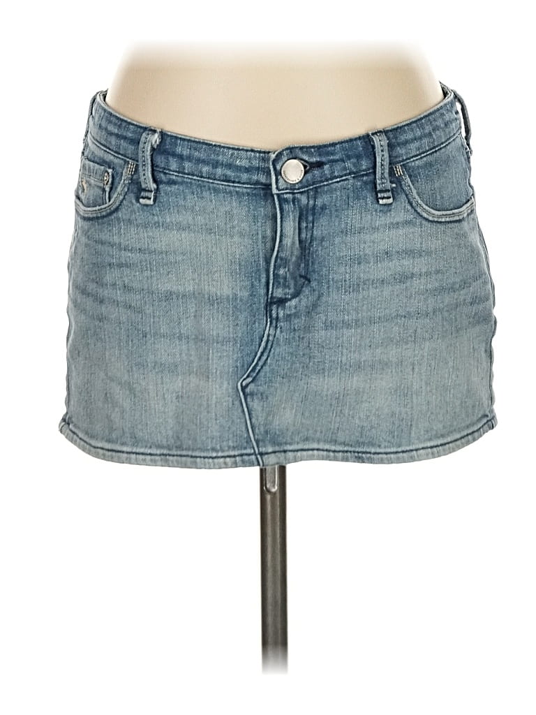 Pre-owned Abercrombie & Fitch Denim Skirt In Blue