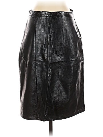 Zara W&B Collection Faux Leather Skirt (view 1)
