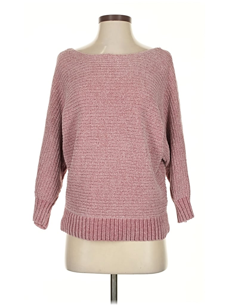 Pre-owned Forever 21 3/4 Sleeve Top Pink Boatneck Tops