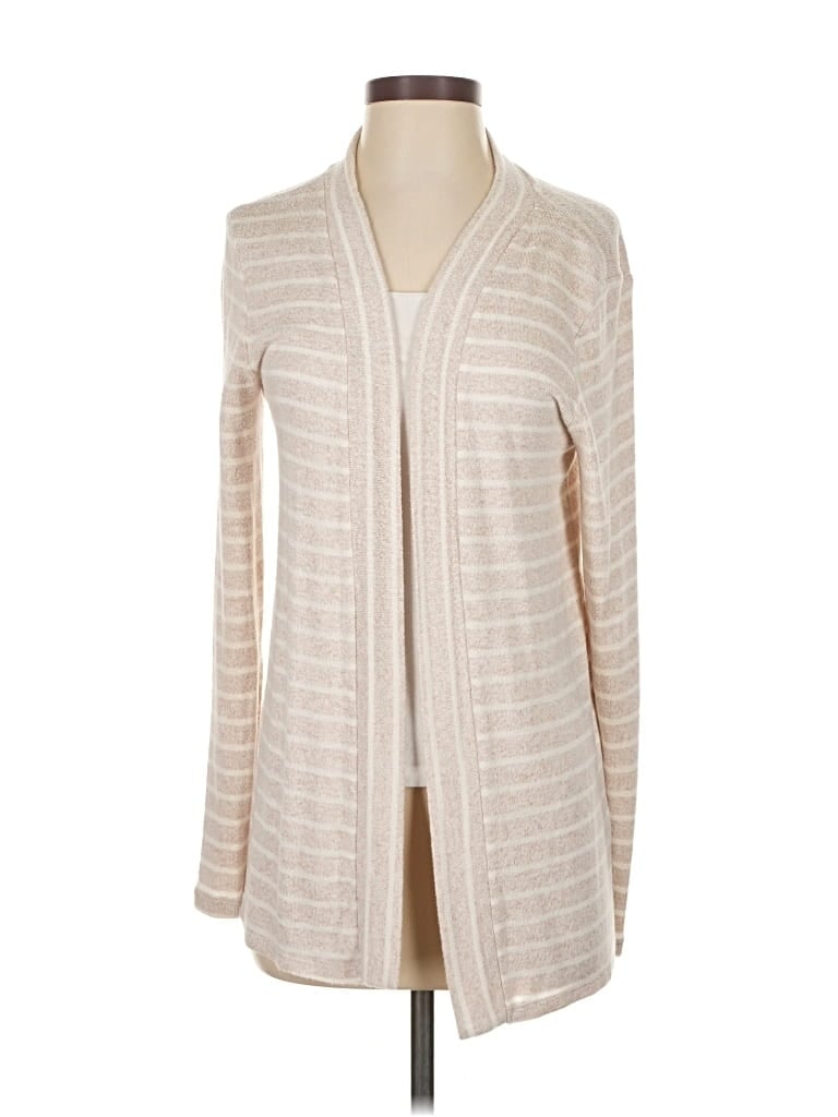 Pre-owned Mix By 41 Hawthorn Cardigan Sweater In White