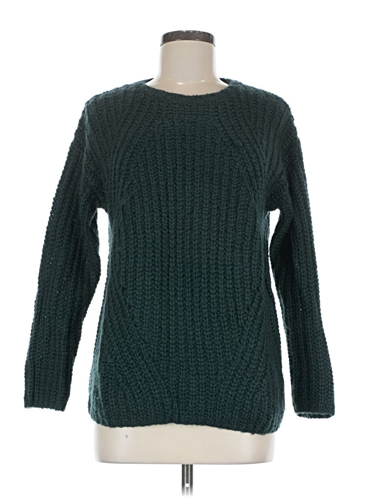 Pre-owned Pink Rose Pullover Sweater In Blue