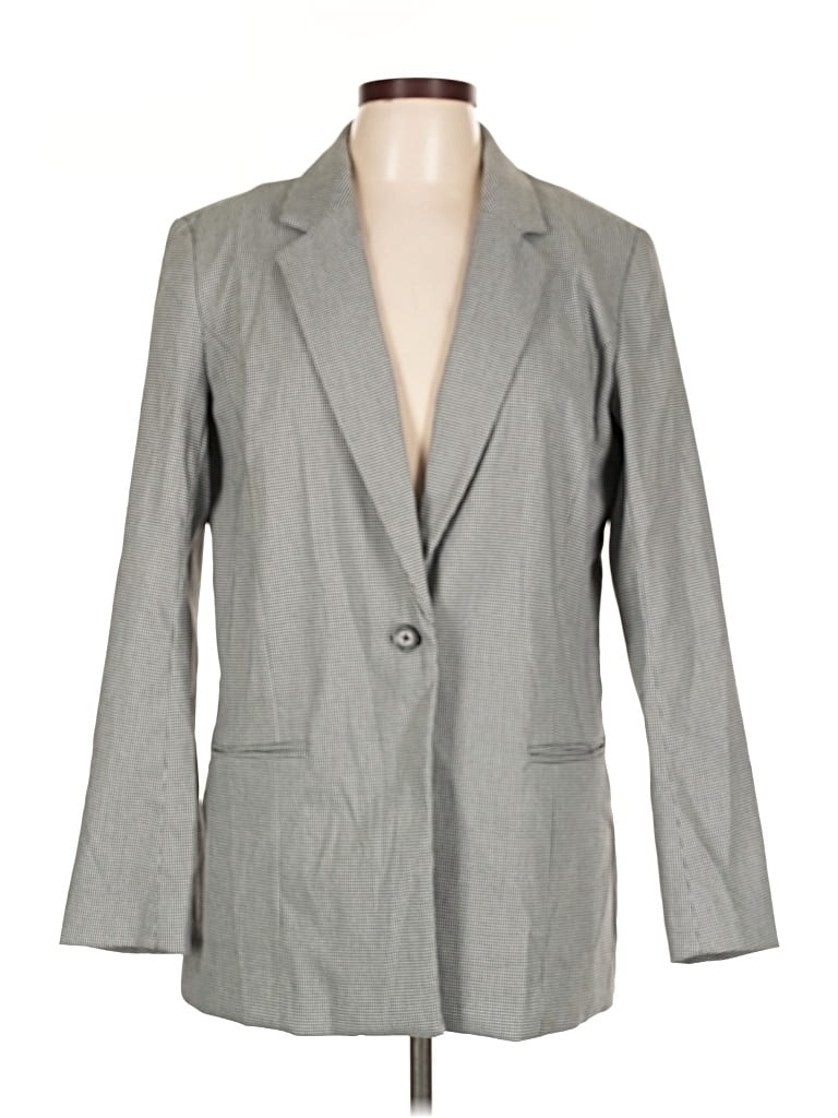 Pre-owned Nine West Blazer Jacket In Gray