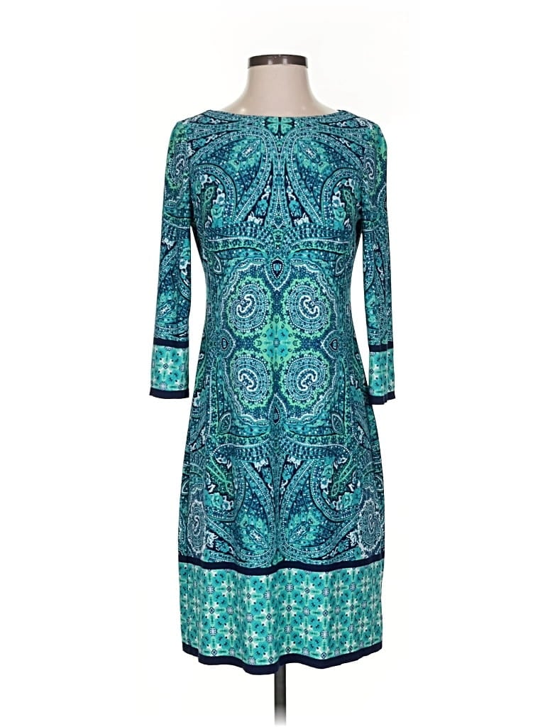 Pre-owned Signature Cocktail Dress In Blue