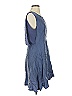Kling Solid Blue Casual Dress Size 3 - photo 4