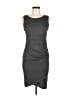 Leith Solid Gray Casual Dress Size M - photo 1