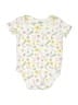 Little Beginnings Floral White Short Sleeve Onesie Size 3-6 mo - photo 1
