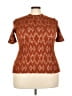 Roolee Brown Short Sleeve Top Size 3X - photo 1