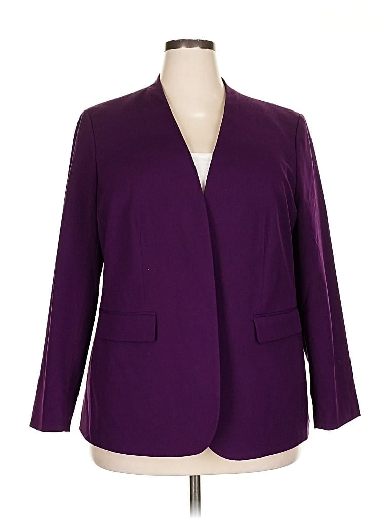 Pre-owned Bar Iii Blazer Jacket In Purple