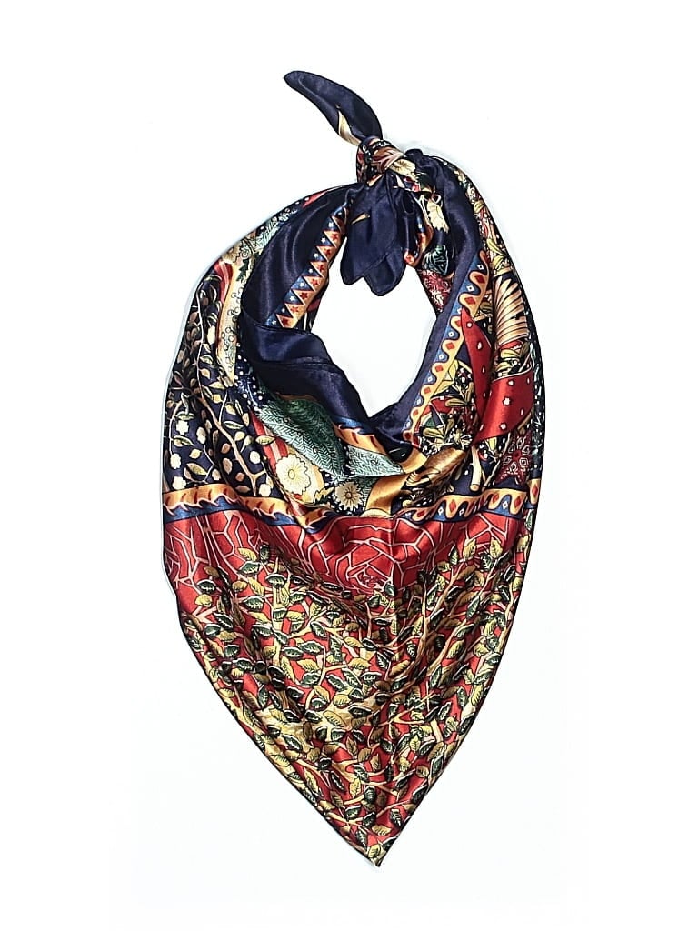 Pre-owned Unbranded Scarf In Blue