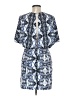 wren 100% Polyester Print Blue Cocktail Dress Size M - photo 2