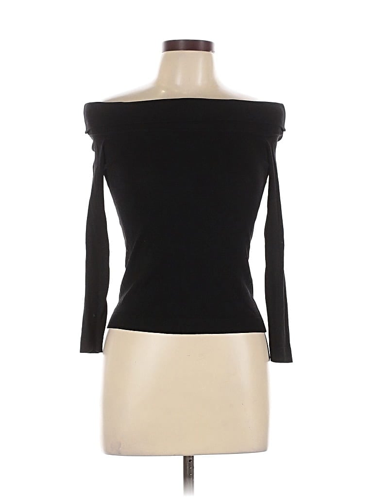 Pre-owned Elie Tahari Pullover Sweater In Black