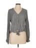 E&M Collection 100% Rayon Gray Long Sleeve Blouse Size L - photo 1