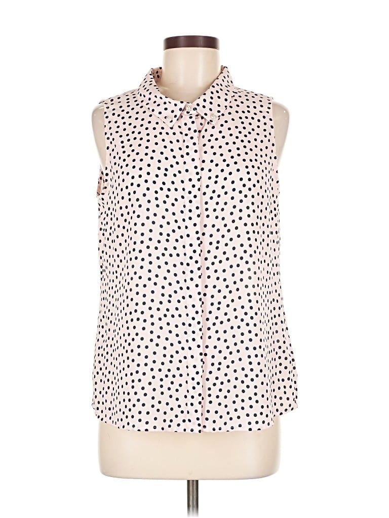 Pre-owned Karl Lagerfeld Sleeveless Blouse In White