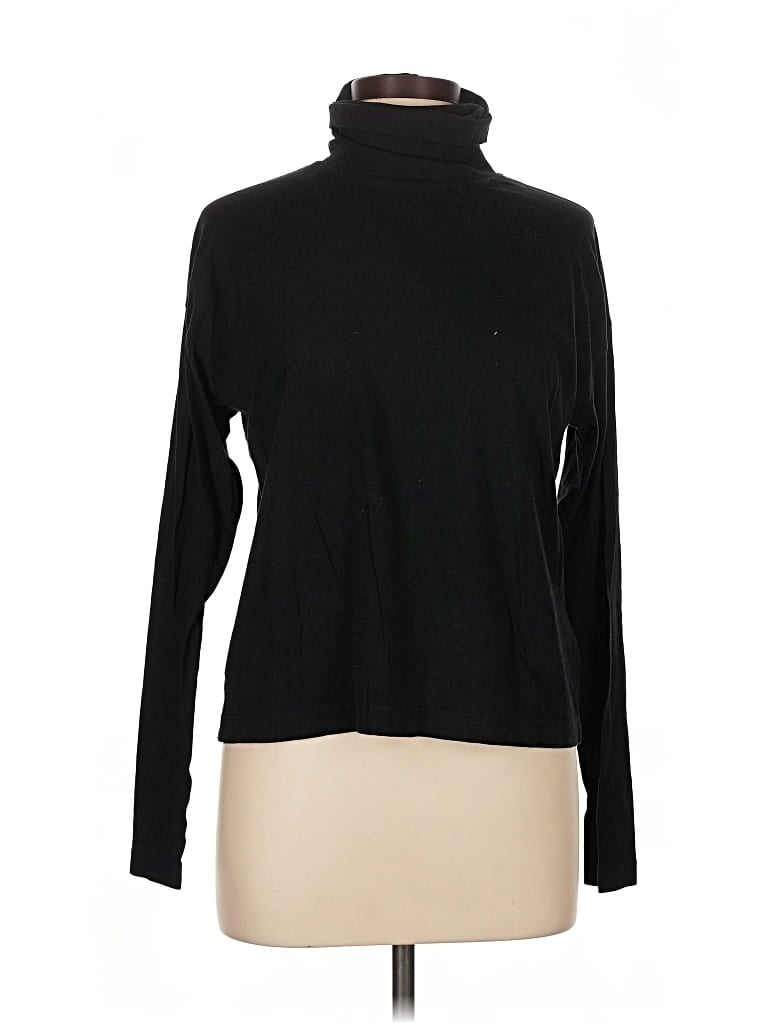 Pre-owned Rivet & Thread Long Sleeve Turtleneck In Black