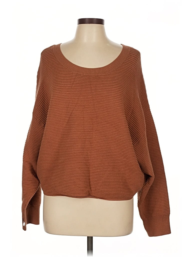 Pre-owned Offline By Aerie Pullover Sweater In Brown