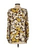 CAbi 100% Polyester Yellow Long Sleeve Blouse Size S - photo 2