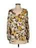 CAbi 100% Polyester Yellow Long Sleeve Blouse Size S - photo 1