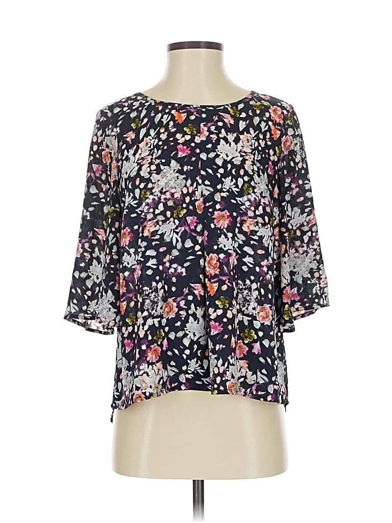 Pre-owned Daniel Rainn 3/4 Sleeve Blouse In Black