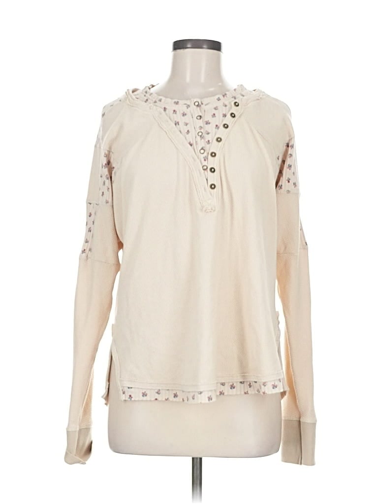 Pre-owned Free People Pullover Sweater In White