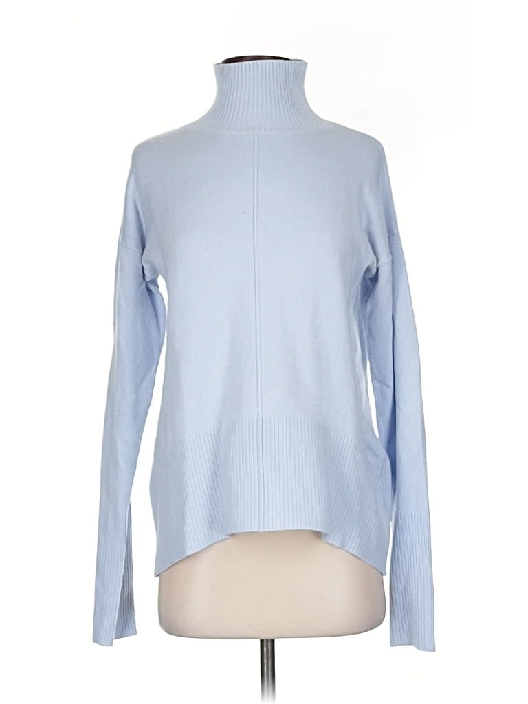 Pre-owned French Connection Turtleneck Sweater In Blue