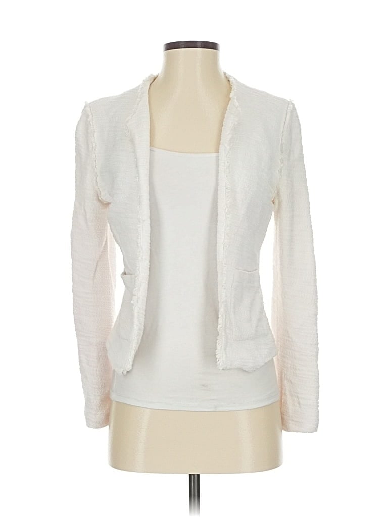 Pre-owned Mango Blazer Jacket In White