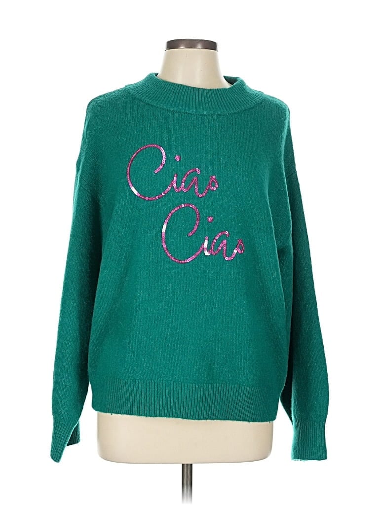 Pre-owned A New Day Pullover Sweater In Green