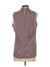 Etcetera 100% Polyester Burgundy Sleeveless Blouse Size 2 - photo 2