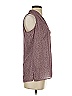Etcetera 100% Polyester Burgundy Sleeveless Blouse Size 2 - photo 4