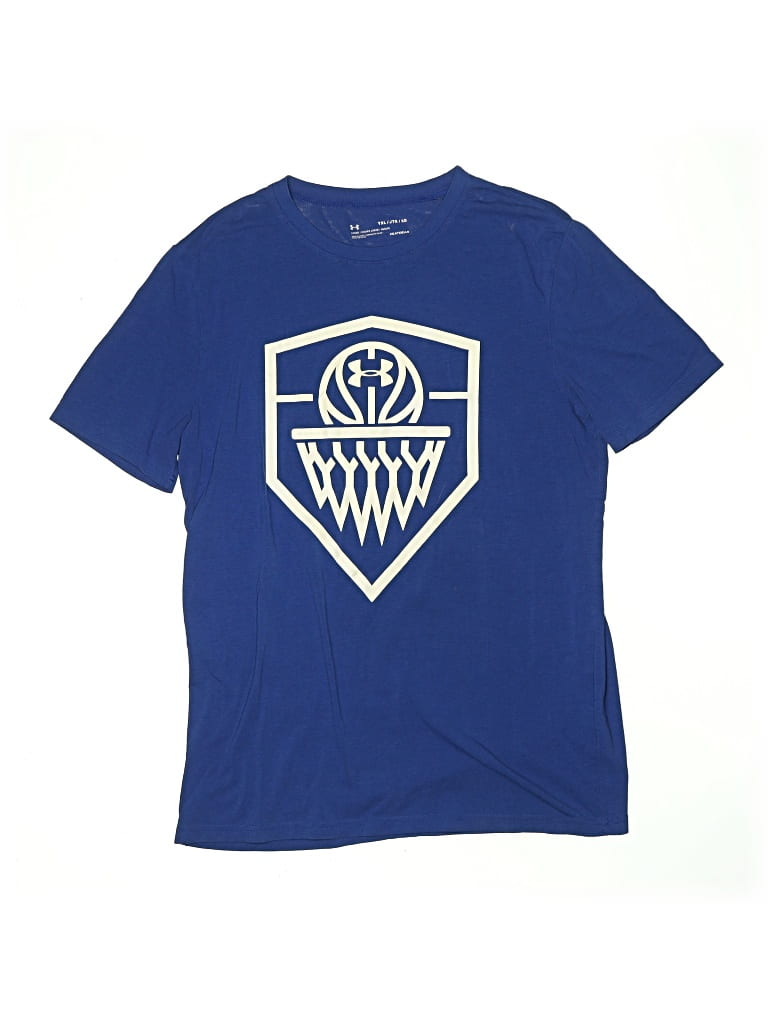 Pre-owned Under Armour Kids' Short Sleeve T-shirt In Blue