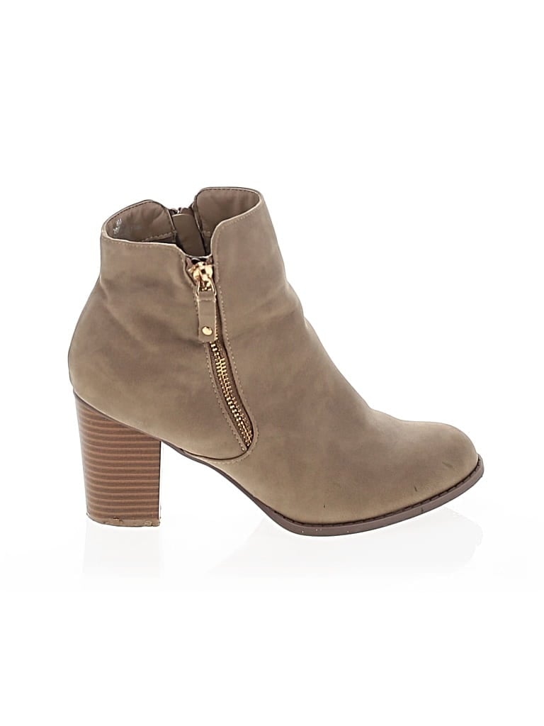 Pre-owned Diba Ankle Boots In Brown