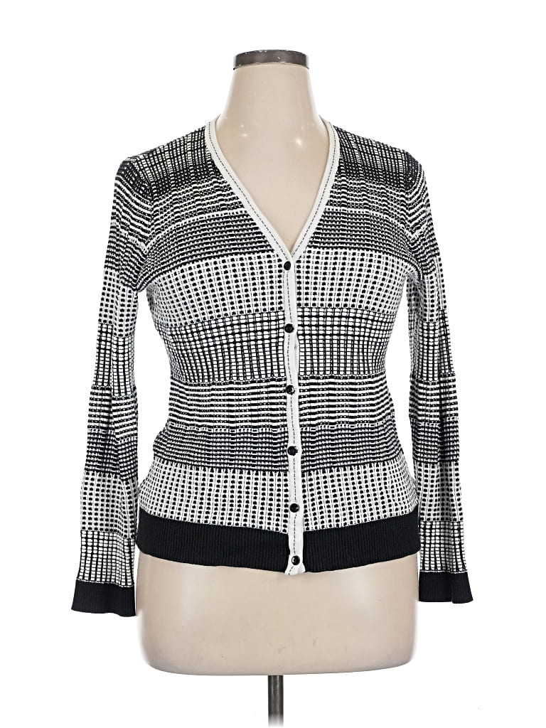 Pre-owned Etcetera Cardigan Sweater In Black