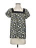 Ann Taylor LOFT 100% Polyester Yellow Short Sleeve Blouse Size S - photo 1