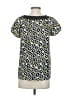 Ann Taylor LOFT 100% Polyester Yellow Short Sleeve Blouse Size S - photo 2