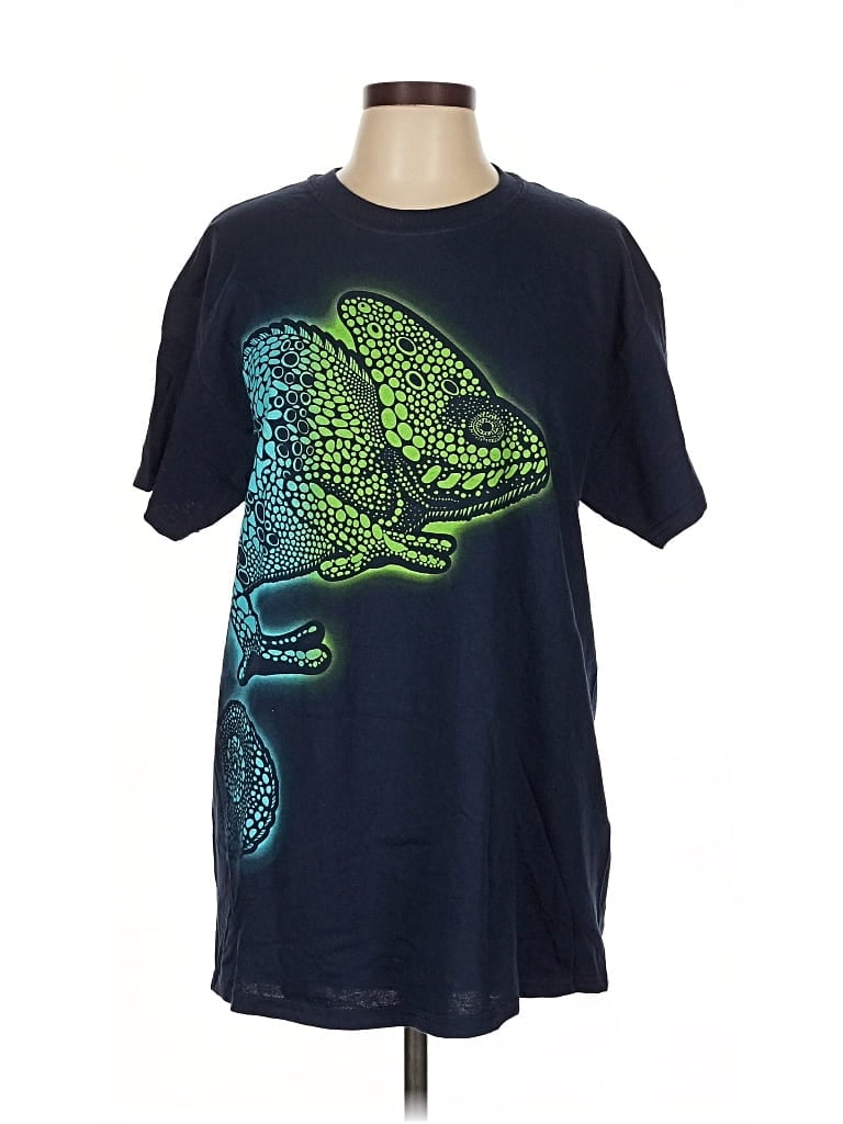 Pre-owned Assorted Brands Short Sleeve T-shirt In Blue