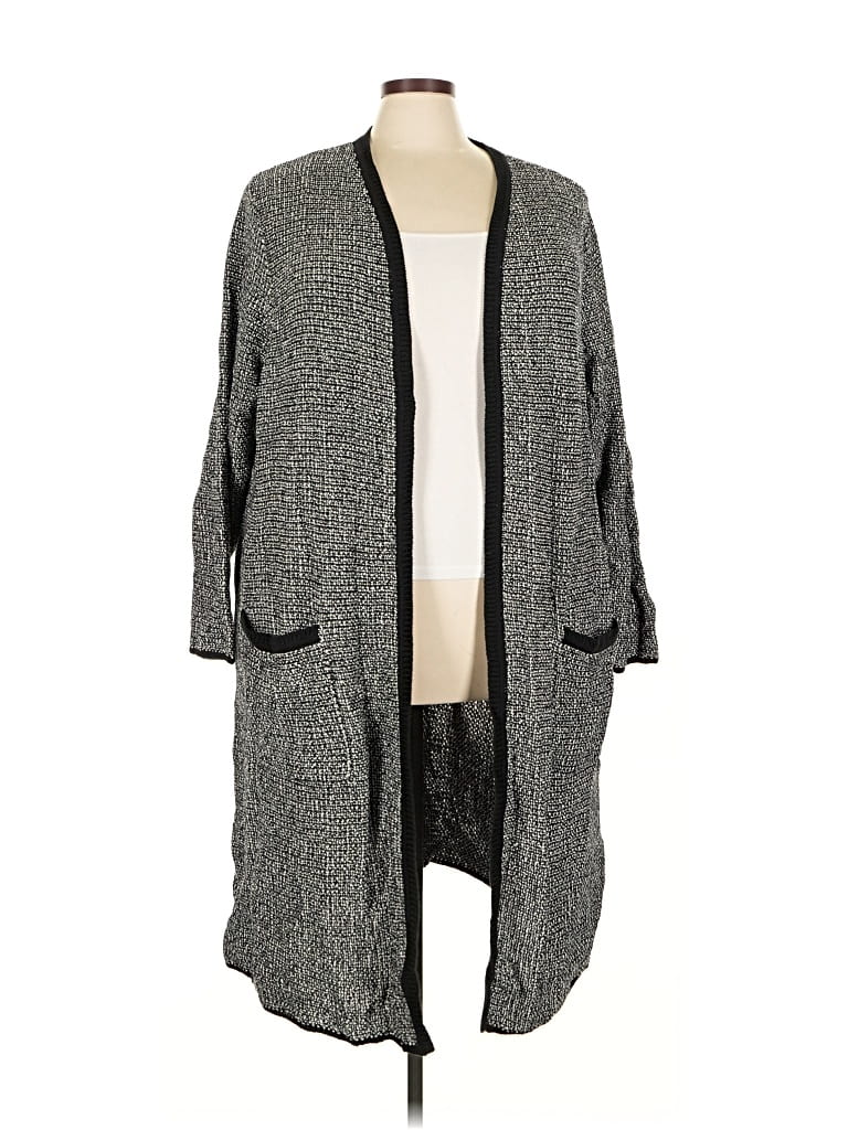 Pre-owned Jjill Cardigan Sweater In Gray