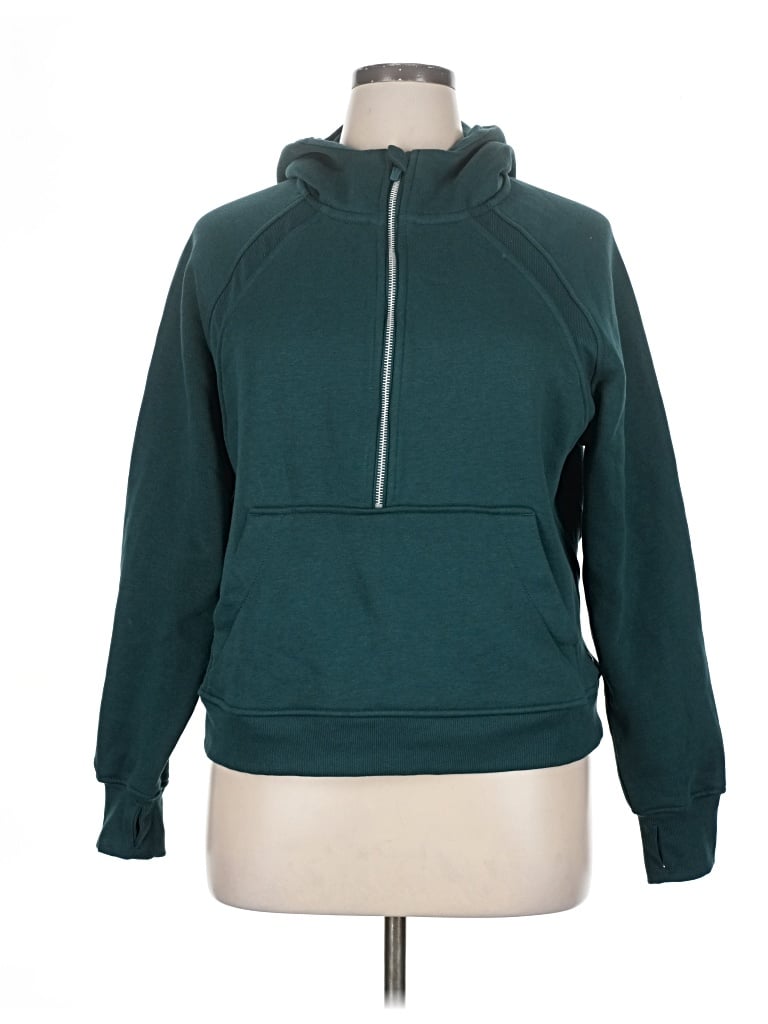 Pre-owned Danskin Zip Up Hoodie In Blue