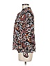 Massini 100% Polyester Paisley Brown Long Sleeve Blouse Size M - photo 5