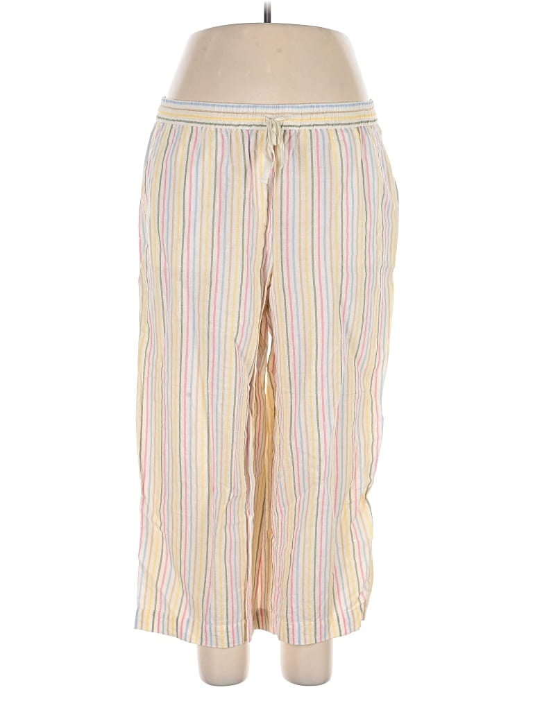 Pre-owned Talbots Linen Pants In Yellow
