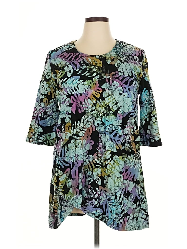 ASSORTED BRANDS Pre-owned 3/4 Sleeve T-shirt In Blue