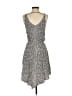 Splendid 100% Rayon Print Gray Casual Dress Size XS - photo 2