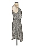 Splendid 100% Rayon Print Gray Casual Dress Size XS - photo 4