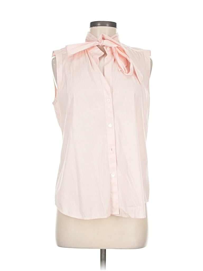 Pre-owned Theory Sleeveless Blouse In Pink