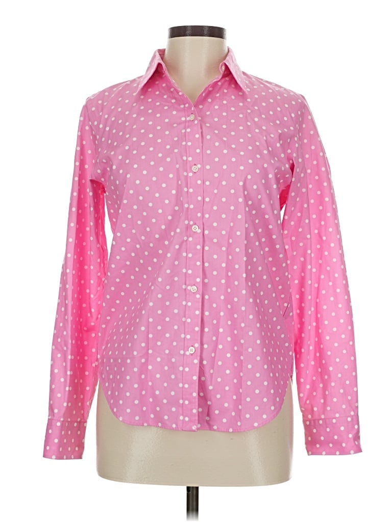 Pre-owned Polo Ralph Lauren Long Sleeve Button Down Shirt In Pink