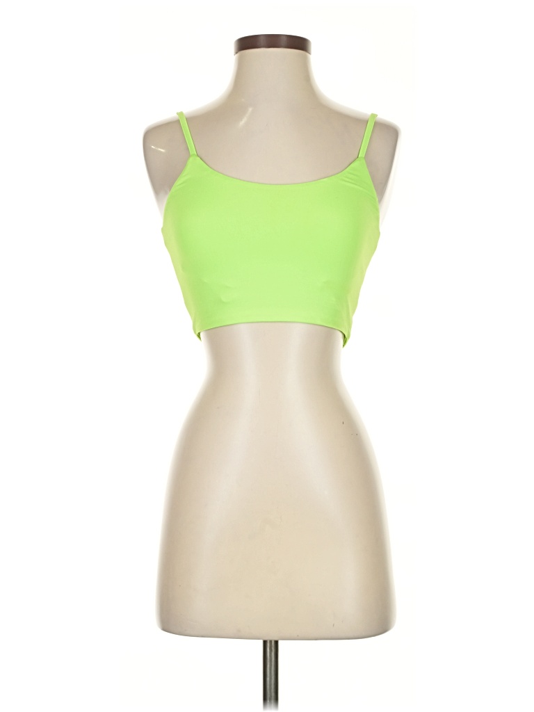 Pre-owned Superdown Tank Top Green Strapless Neckline Tops